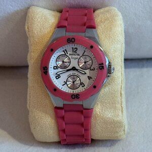Vintage Invicta Angel Sport Jelly Watch Pink Like New Condition